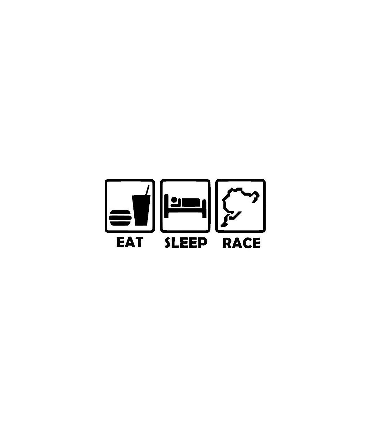 Stickers EAT SLEEP RACE