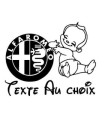 Stickers BÉBÉ A BORD ALFA ROMEO