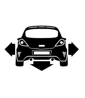 Stickers DOWN AND OUT OPEL CORSA OPC