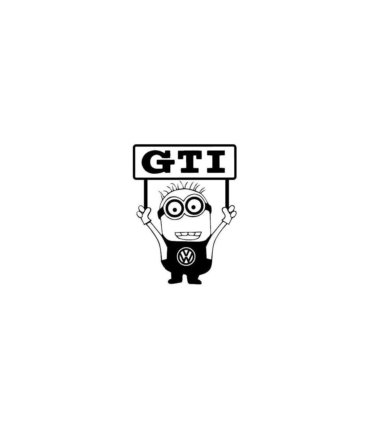 Stickers MINION VW GTI
