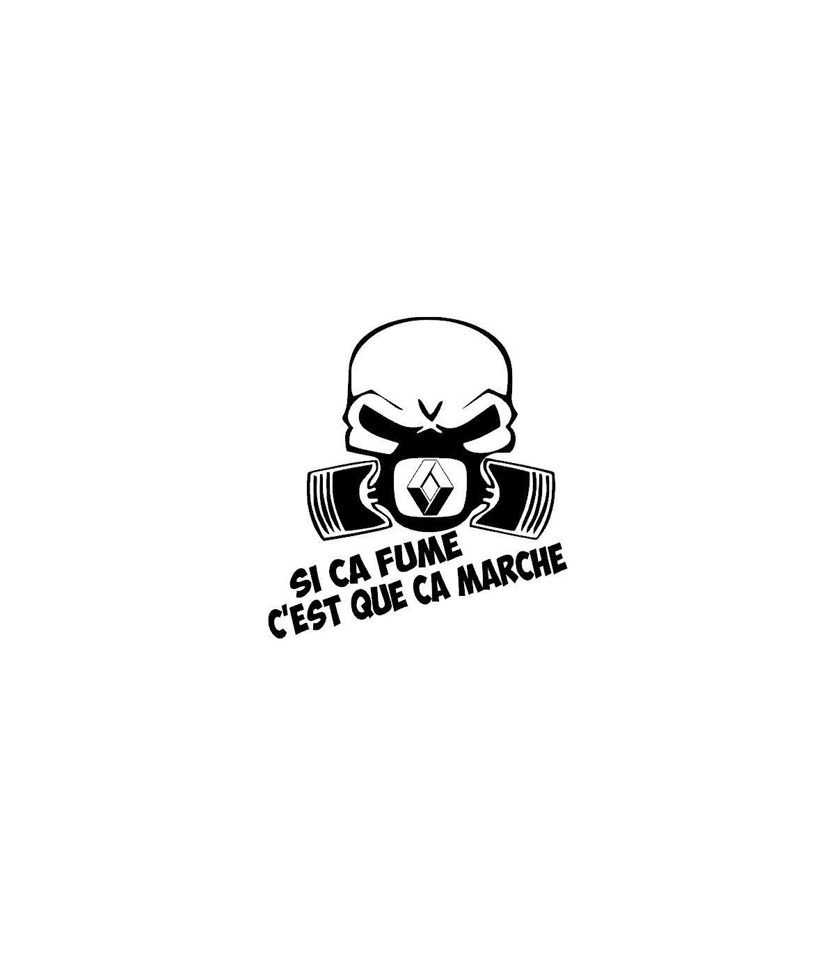 Stickers SI CA FUME RENAULT