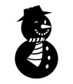 Stickers NOEL BONHOMME DE NEIGE 1