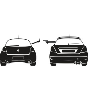 Stickers 207 VS CLIO RS