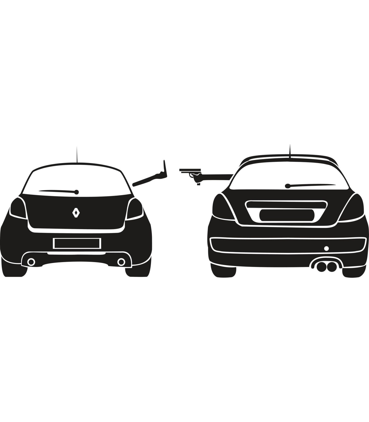 Stickers 207 VS CLIO RS