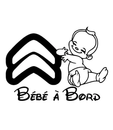 Stickers BÉBÉ A BORD CITROËN 