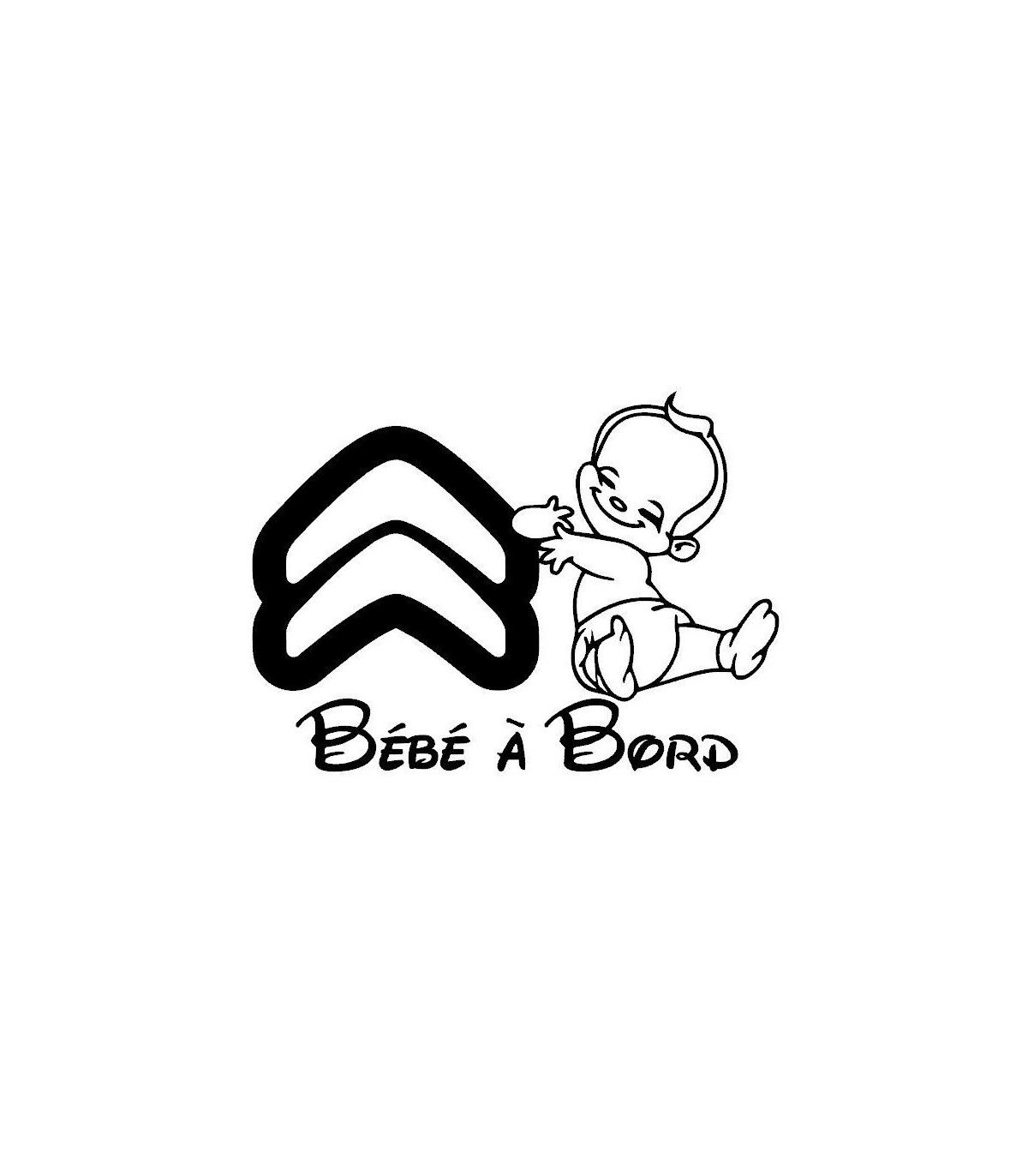 Stickers BÉBÉ A BORD CITROËN 