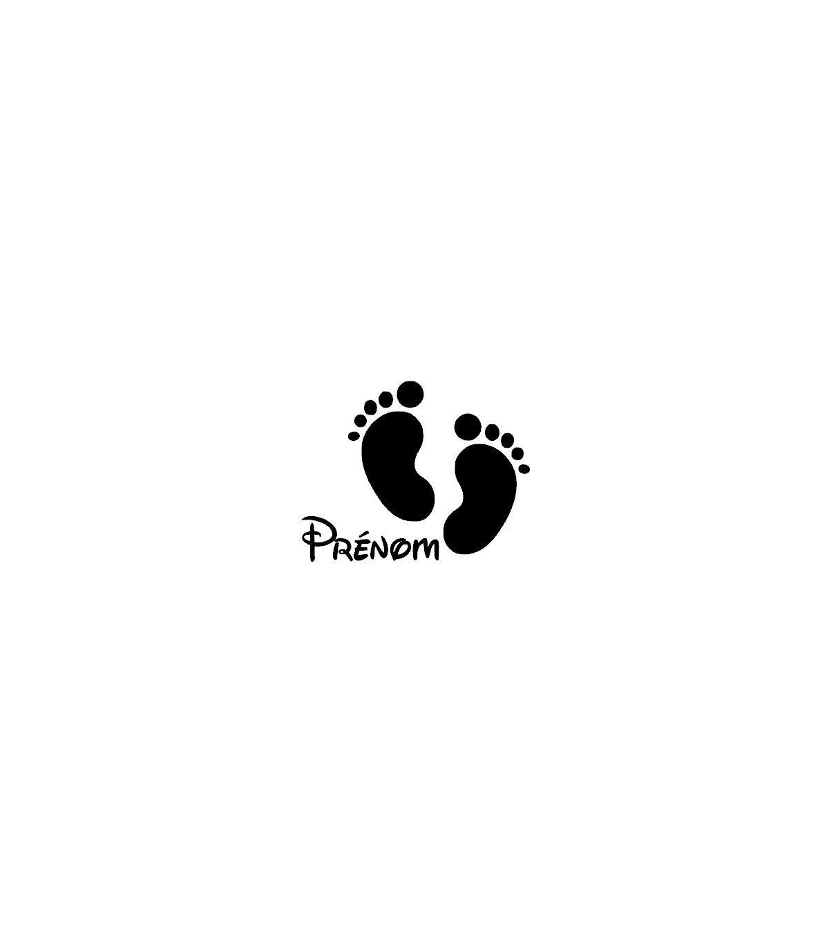 Stickers PIEDS BÉBÉ PRENOM