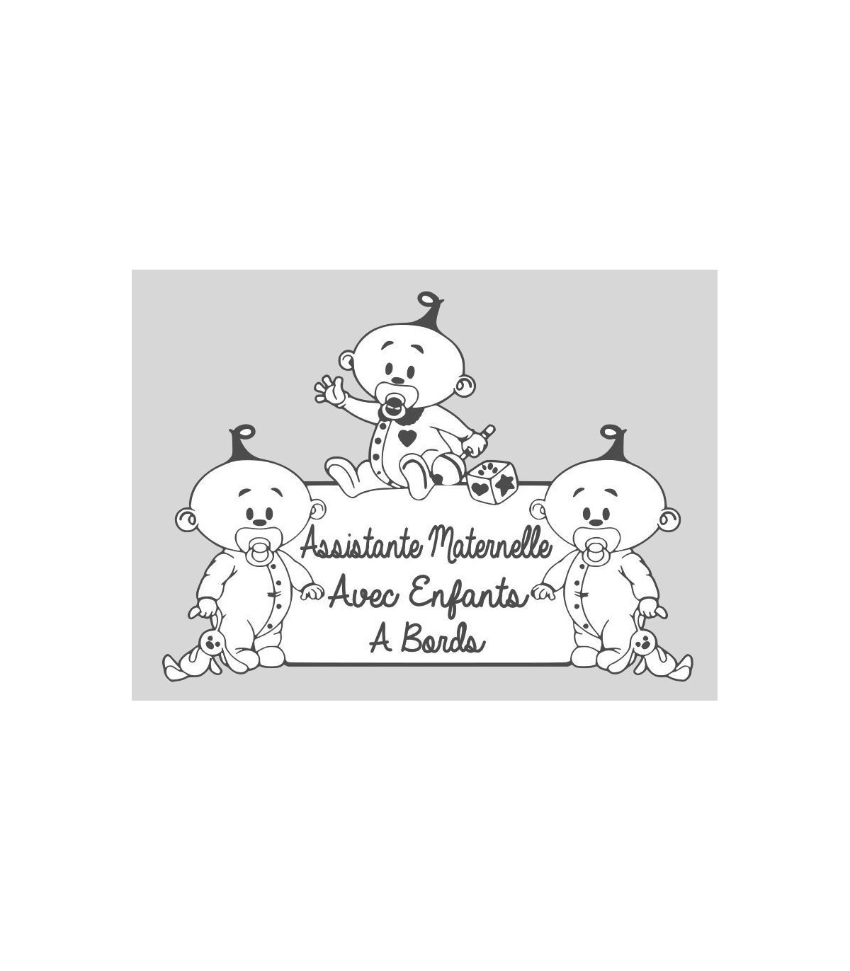 Stickers ASSISTANTE MATERNELLE 