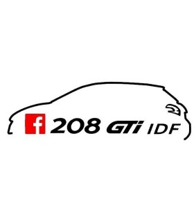 Stickers  TEAM 208 GTI IDF 2