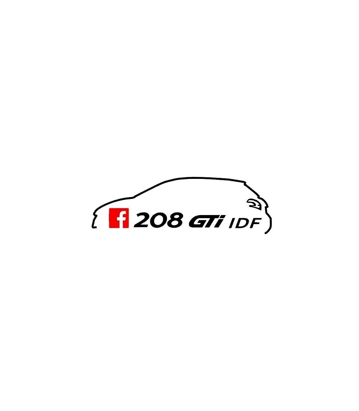 Stickers  TEAM 208 GTI IDF 2
