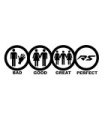 Stickers BAD GOOD GREAT RS