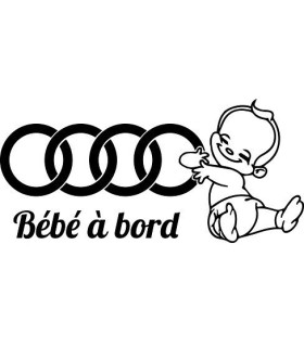Stickers BÉBÉ A BORD AUDI