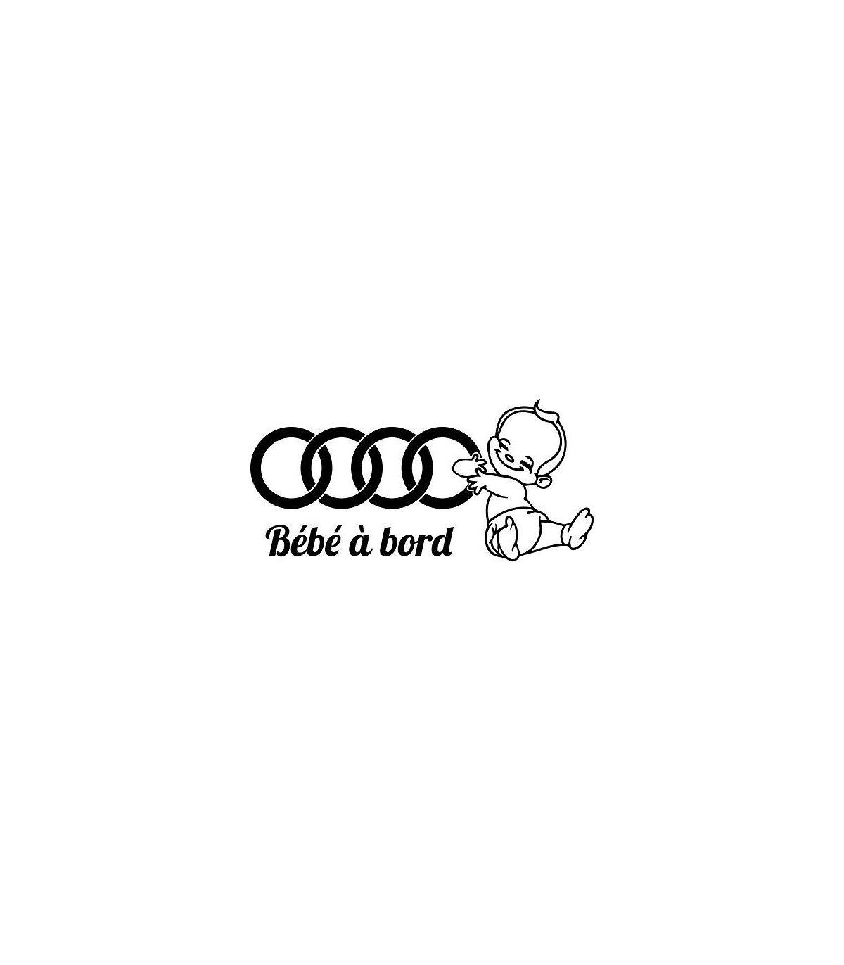 Stickers BÉBÉ A BORD AUDI