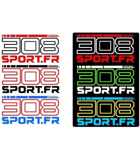Stickers  www.308Sport.fr   PERSONNALISABLE 