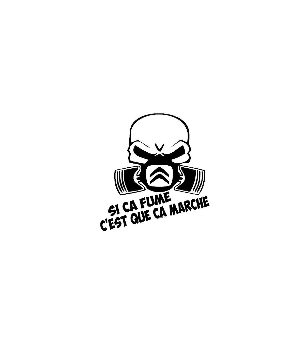 Stickers SI CA FUME CITROËN 