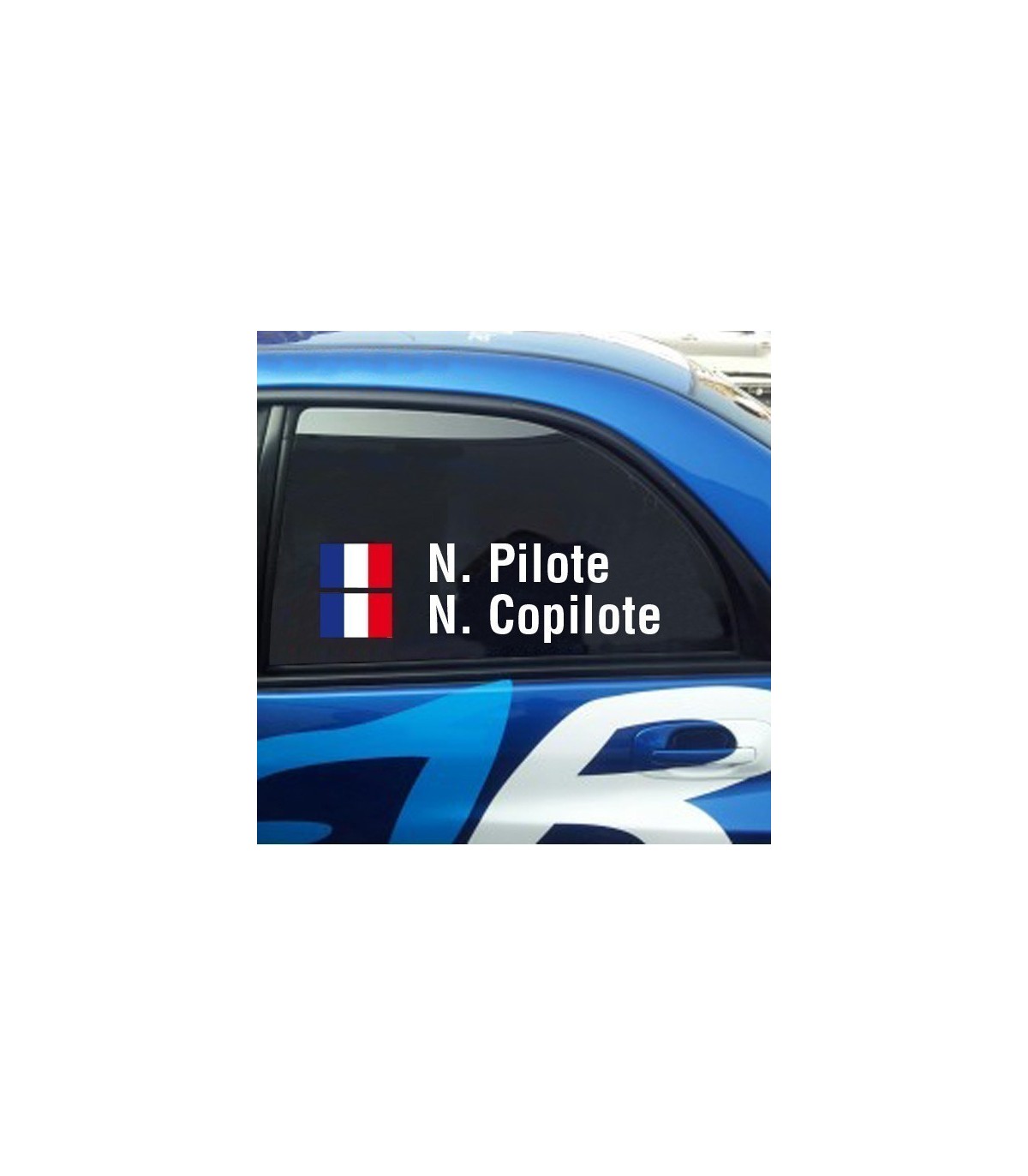 KIt Lettrage Pilote - Copilote