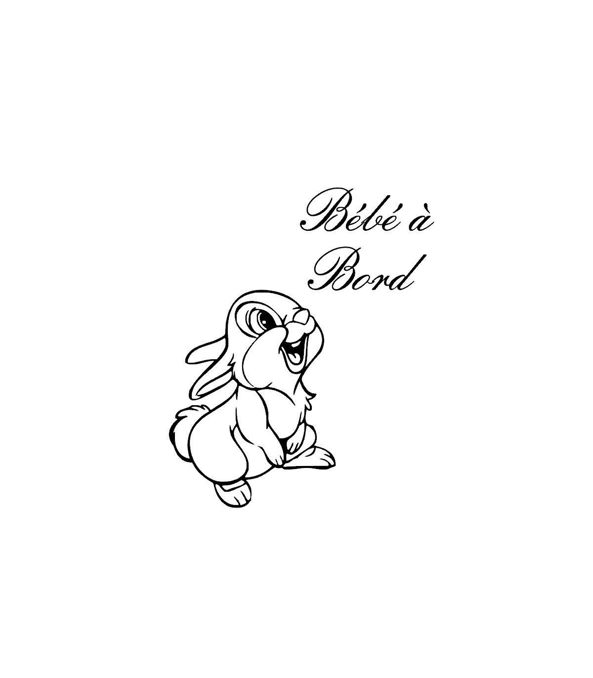 Stickers  BÉBÉ A BORD "PANPAN"