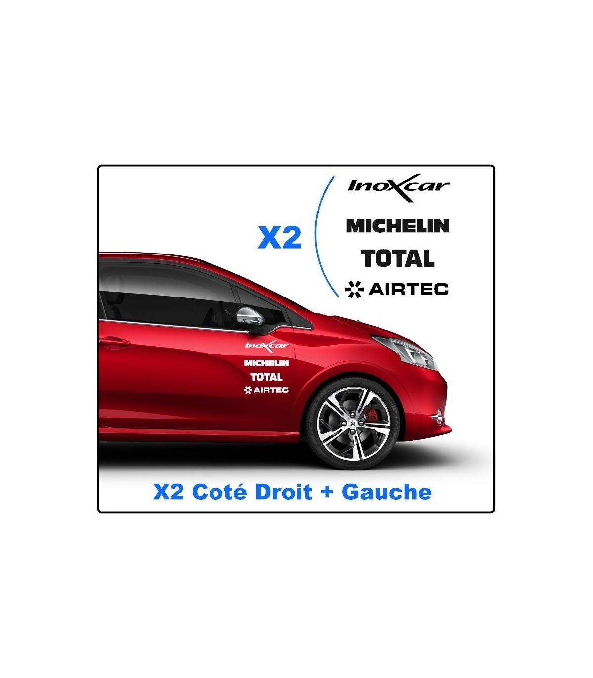 Kit 8 Stickers Marques
