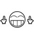 Stickers FUCK SMILEY