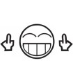 Stickers FUCK SMILEY