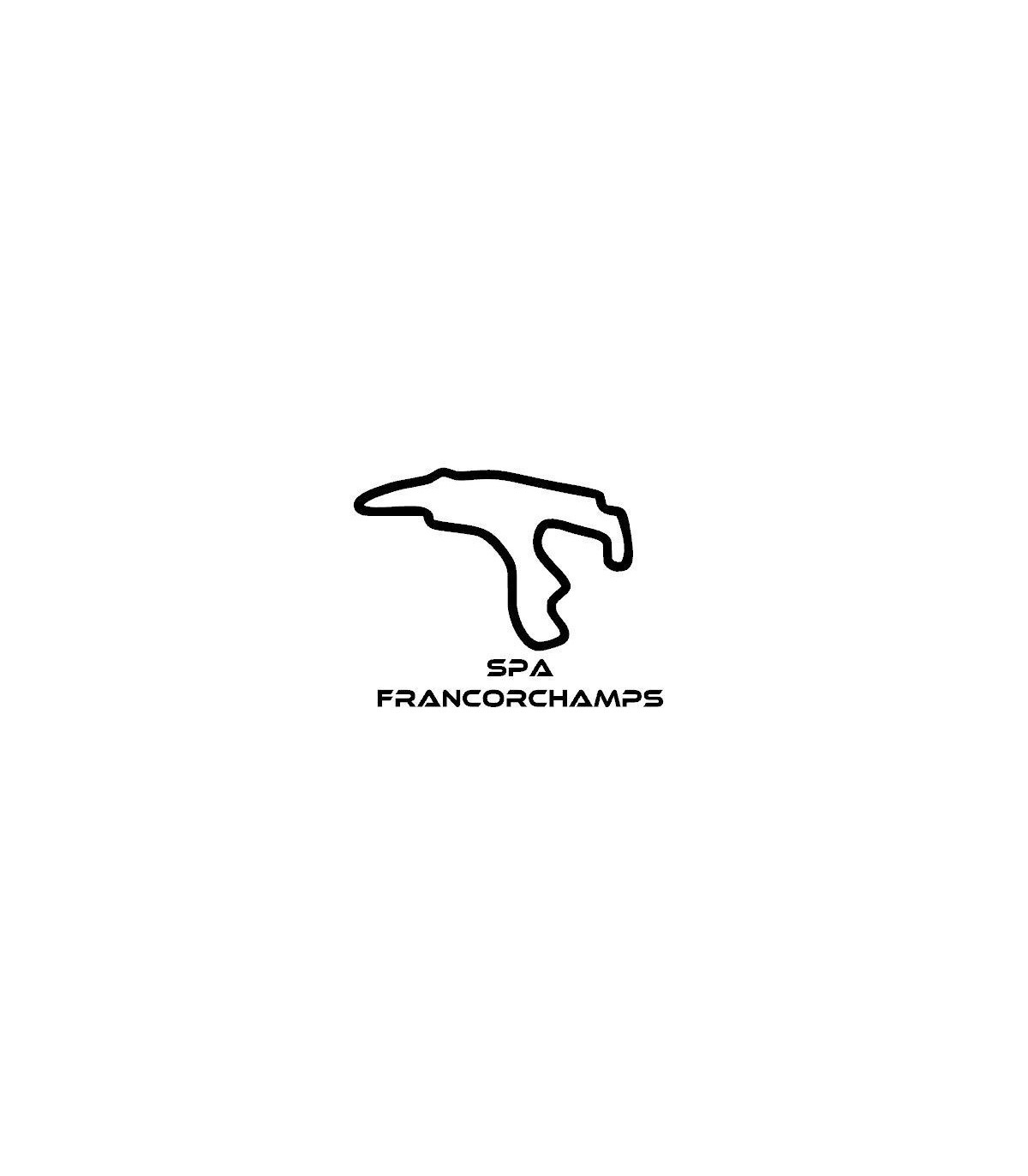 Stickers TRACÉ CIRCUIT SPA FRANCORCHAMPS