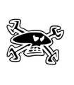 Stickers TETE DE MORT CLEF 