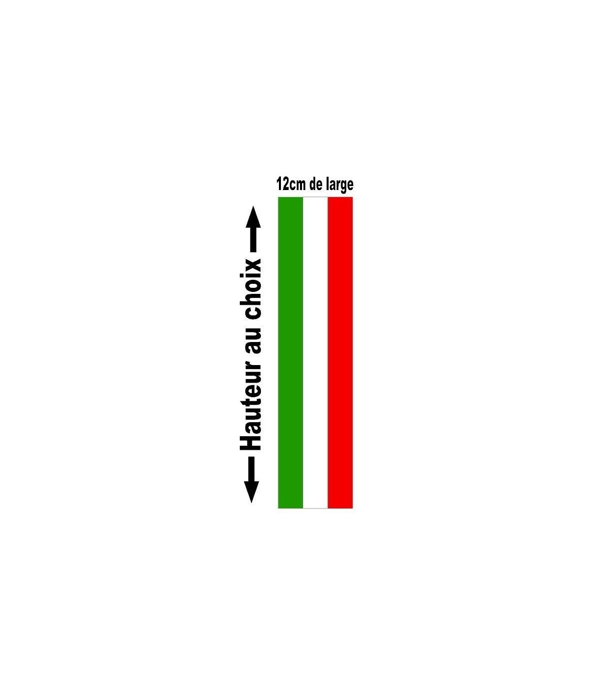 STICKERS DRAPEAU ITALIEN