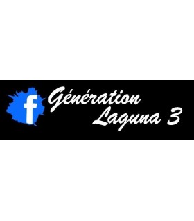 Stickers  GÉNÉRATION LAGUNA 3 "F BLANC"