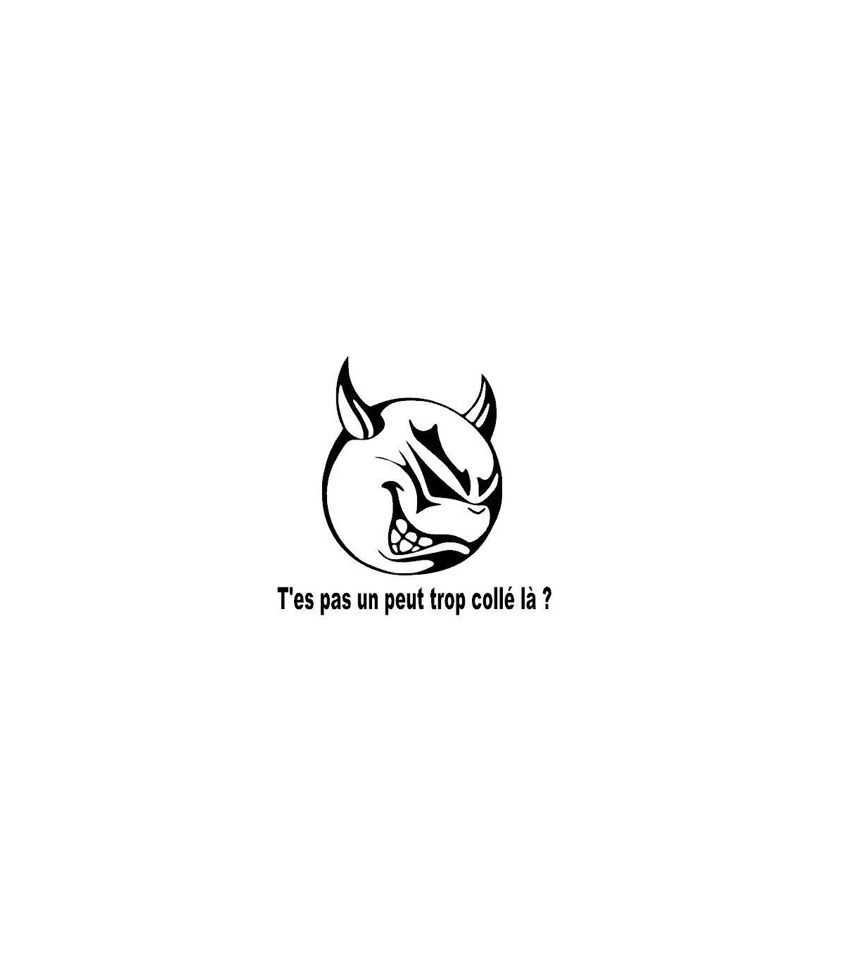 Stickers TROP COLLÉ DIABLE