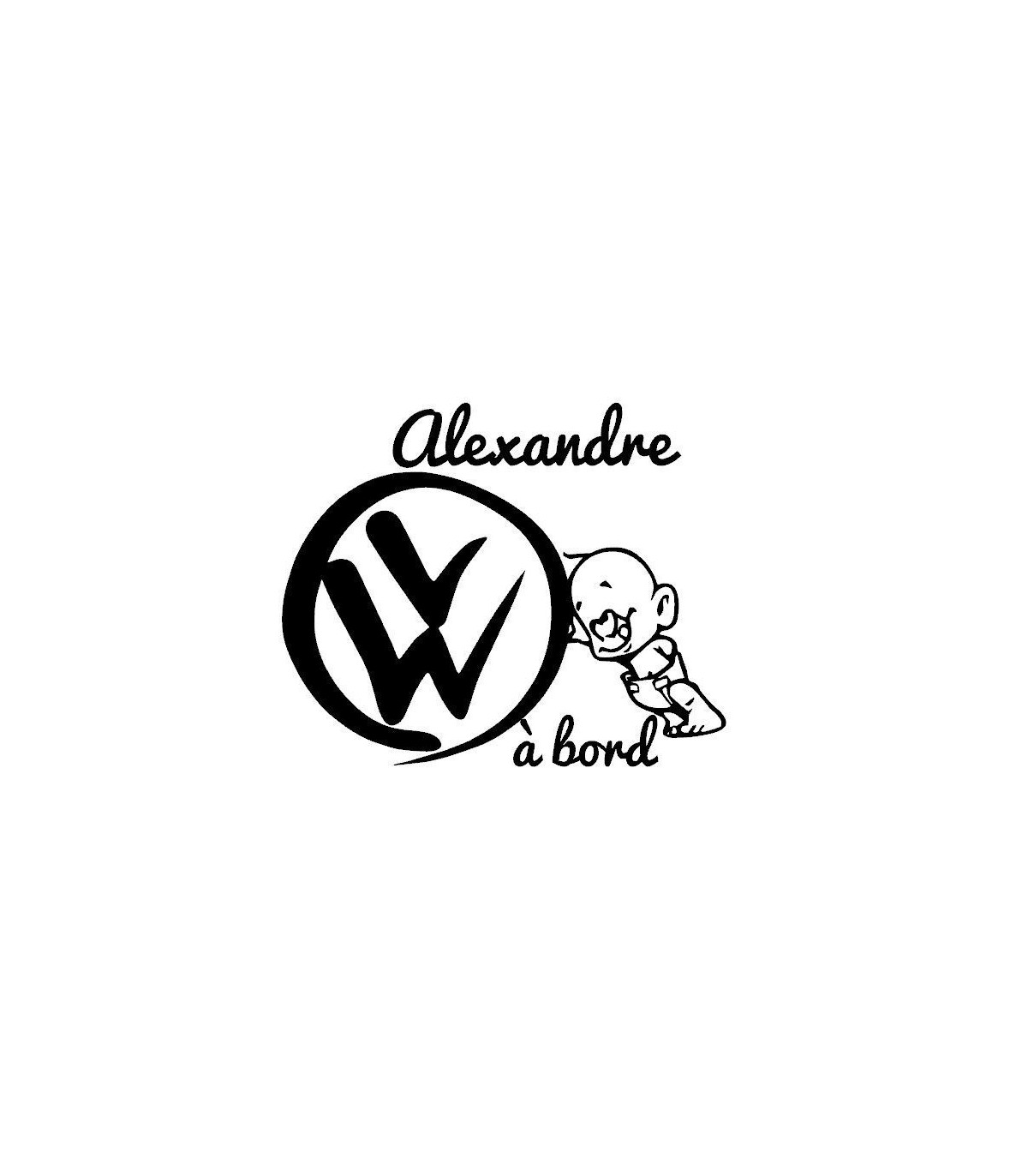 Stickers BÉBÉ A BORD VW 2