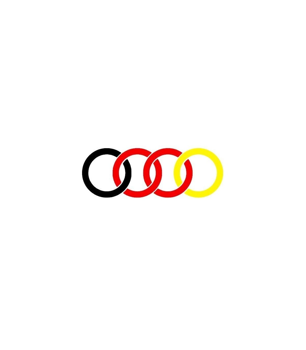 Stickers LOGO AUDI TRI-COLOR