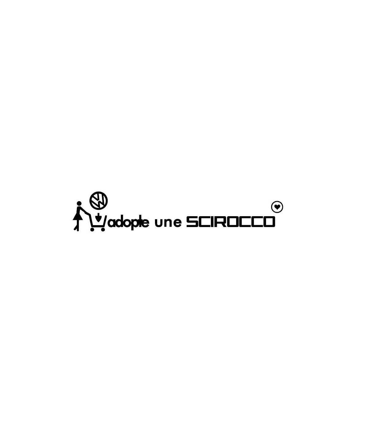 Stickers Adopte une Scirocco