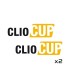 Stickers CLIO CUP X2