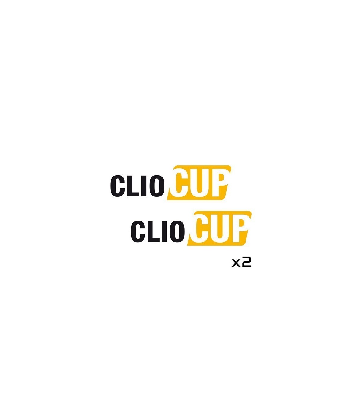 Stickers CLIO CUP X2