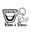Stickers BÉBÉ A BORD DACIA