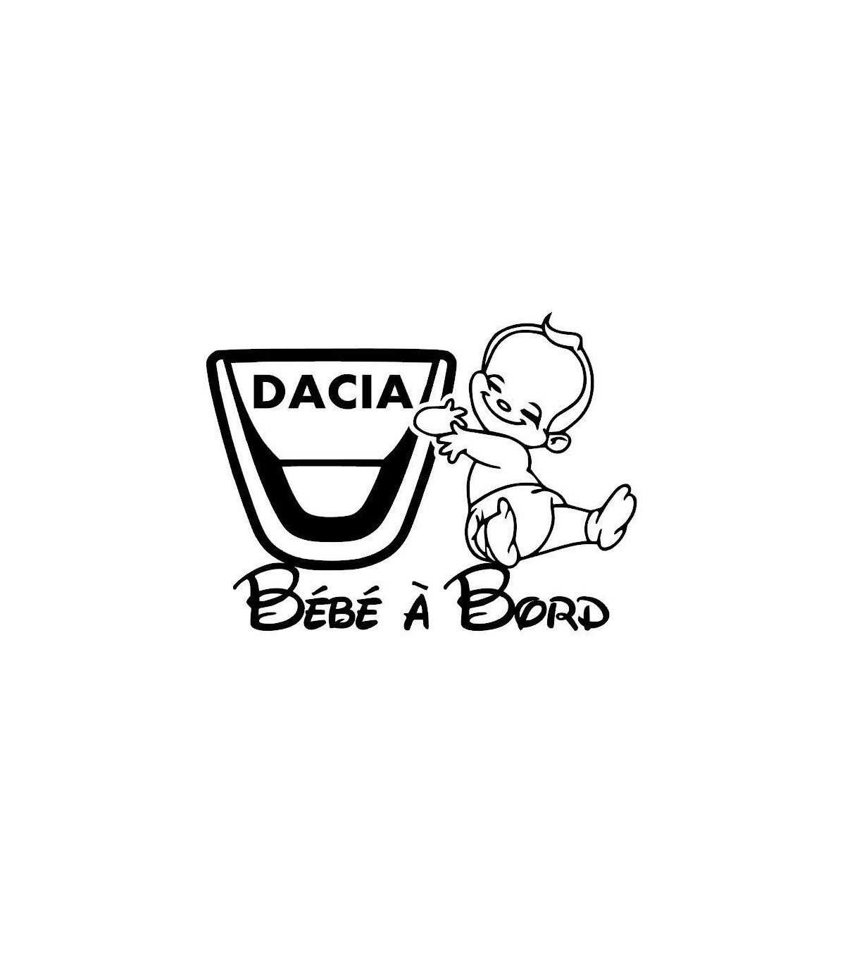 Stickers BÉBÉ A BORD DACIA