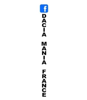 Stickers Dacia Mania France VERTICAL 