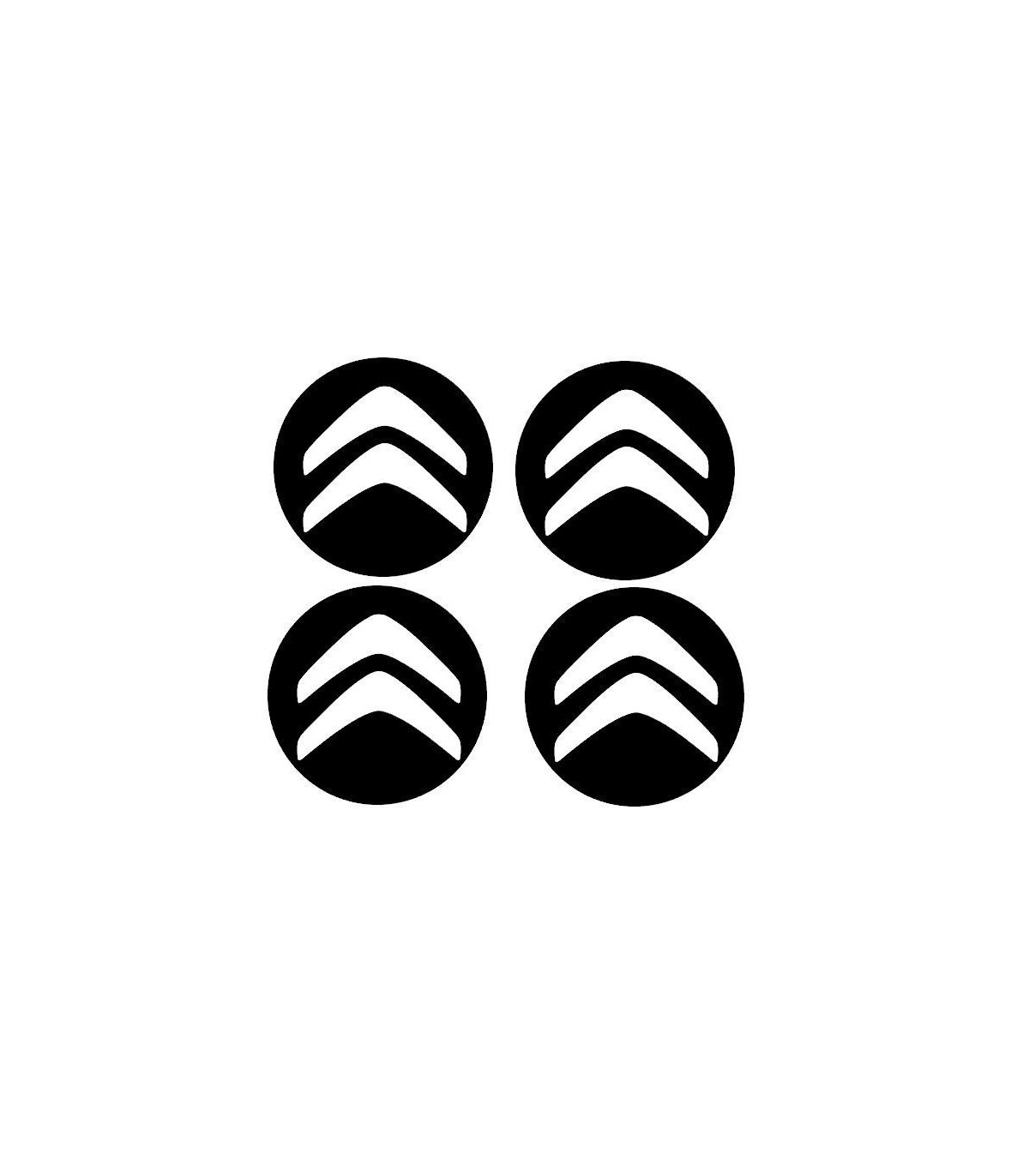 4 Centres de Jante Citroën 45mm