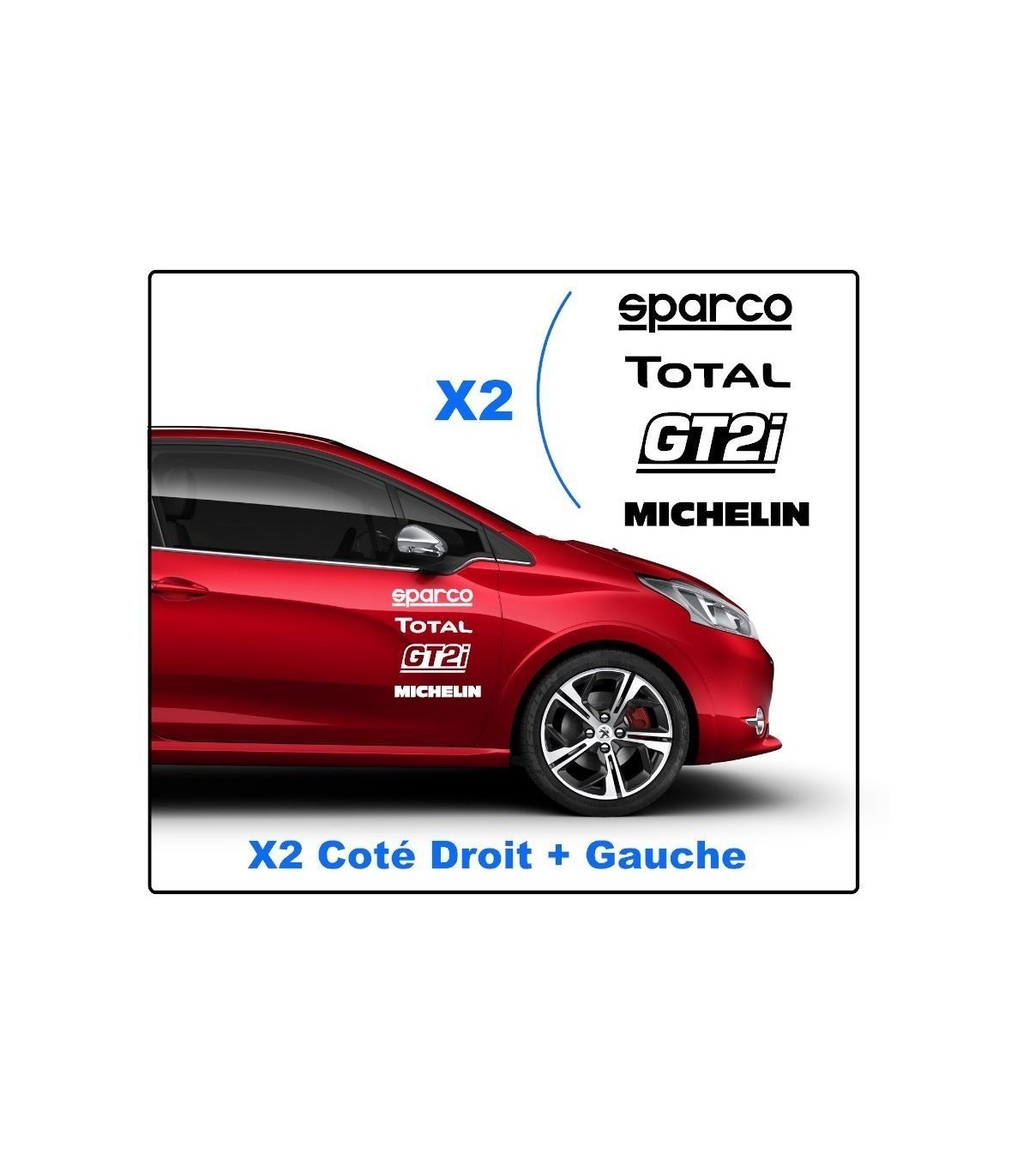 Kit 8 Stickers Marques Modèle 2