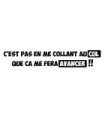 Stickers "Coller au cul"