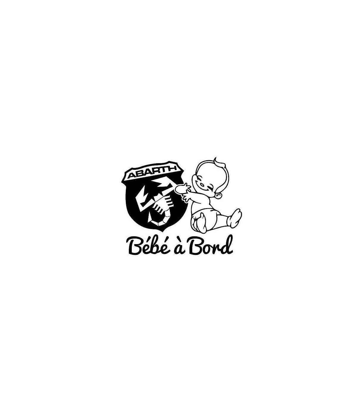 Stickers BÉBÉ A BORD Abarth Garçon