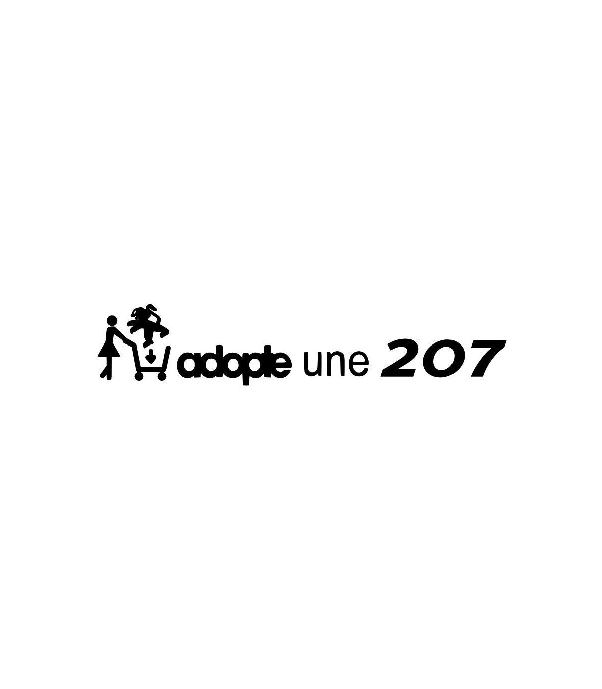 Stickers ADOPTE UNE 207