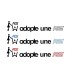 Stickers Adopte une RS