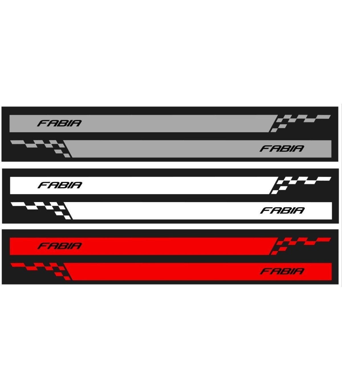Stickers Bande latéral Skoda Fabia