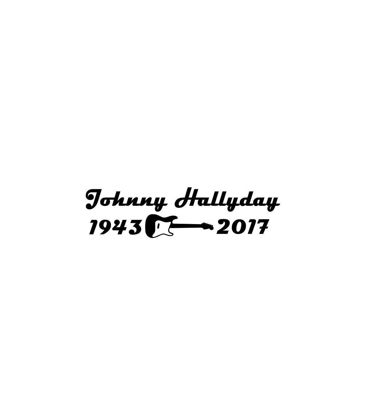 Stickers Hommage Johnny 