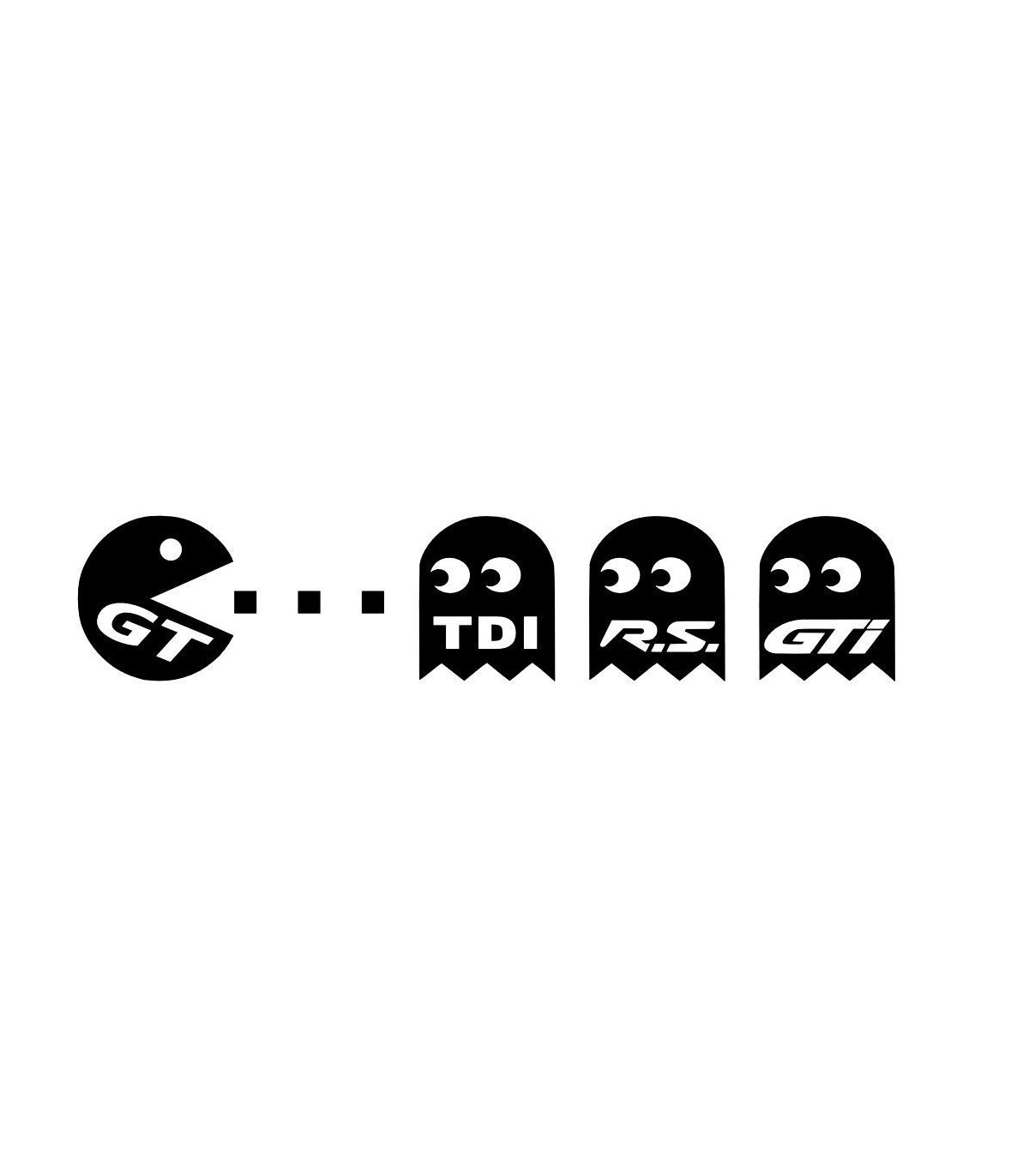 Stickers Pac Man Subaru GT