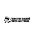 Stickers PAS BOURRE 2