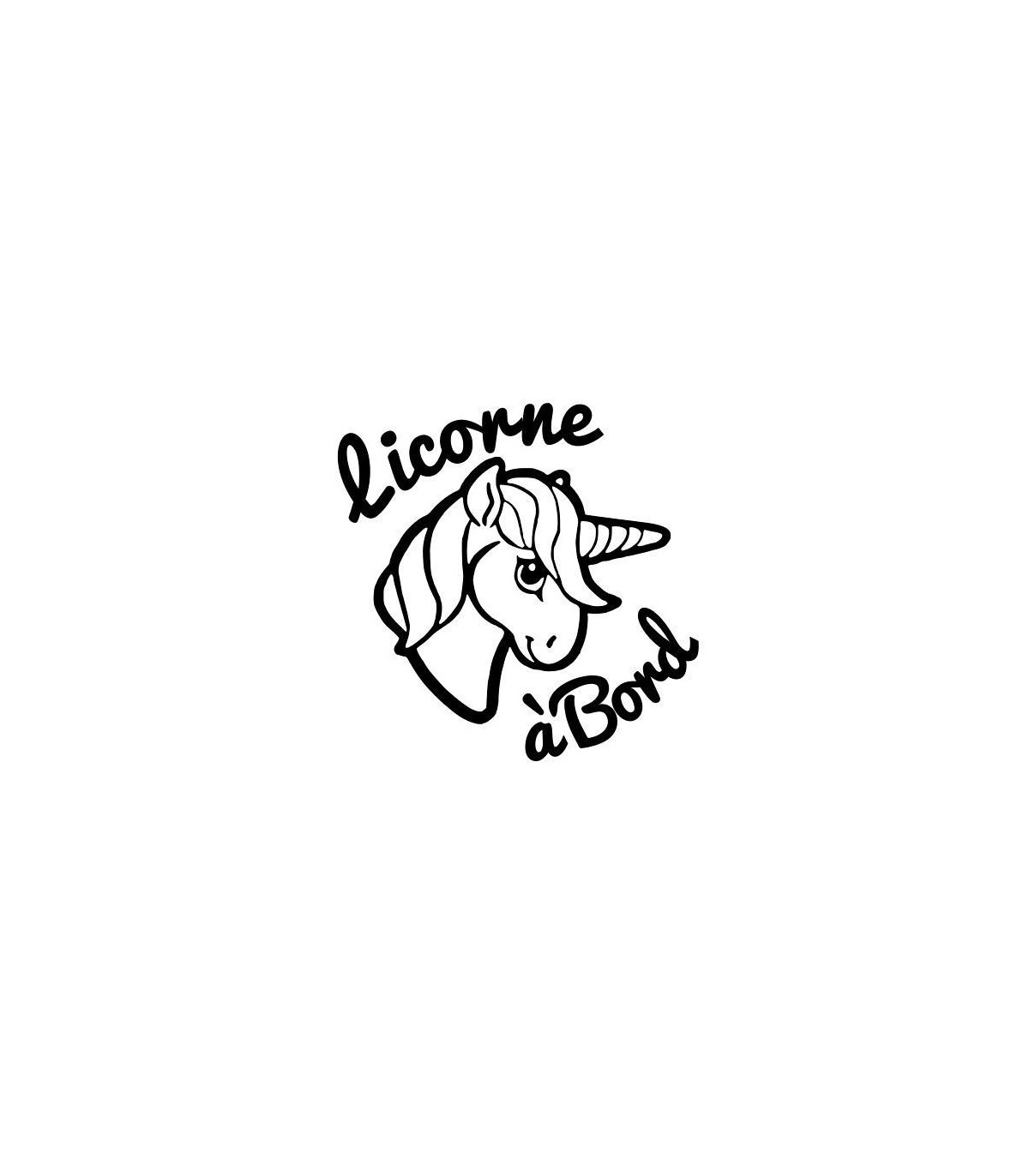 Stickers Licorne à Bord