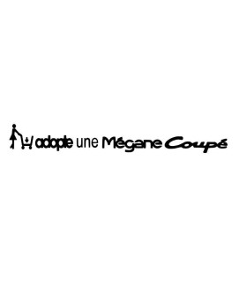 Stickers ADOPTE UNE 207Stickers ADOPTE UNE MÉGANE COUPÉ