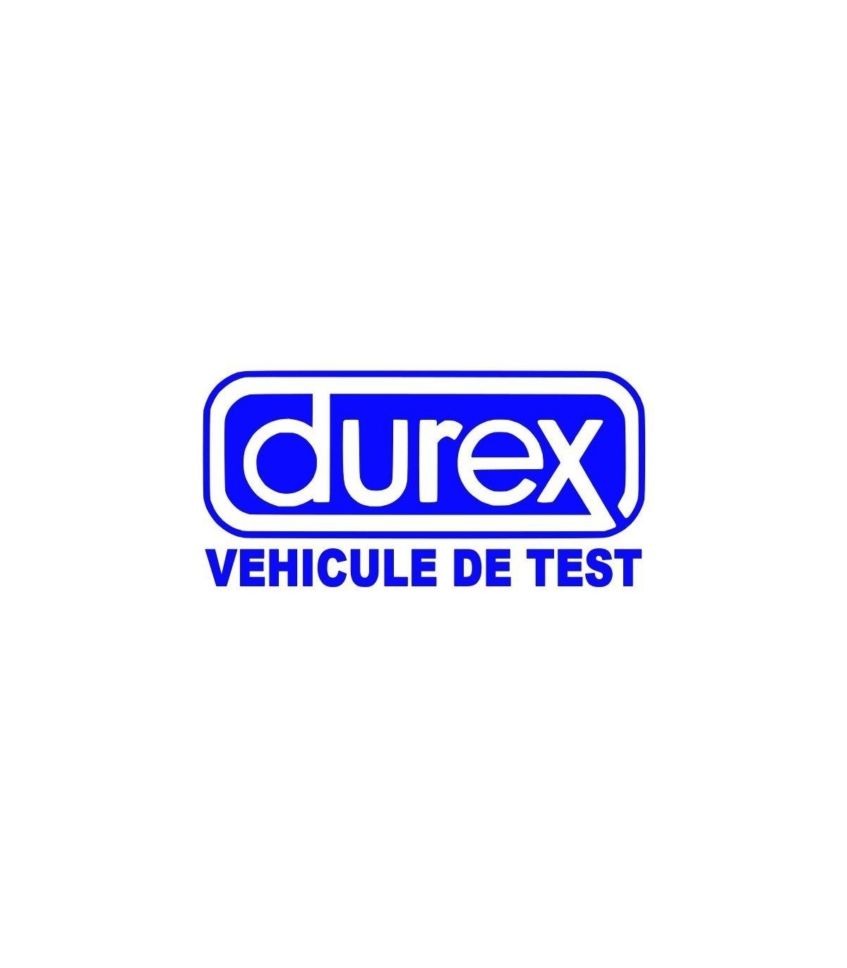 Stickers DUREX VEHICULE TEST